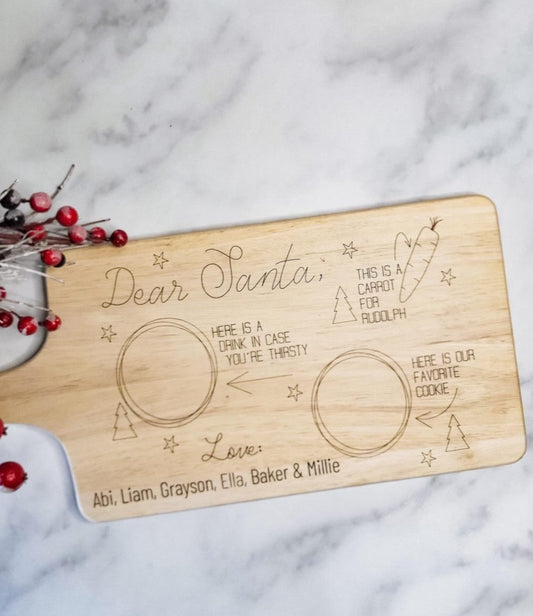 Christmas Eve Santa Board - Custom Engraved